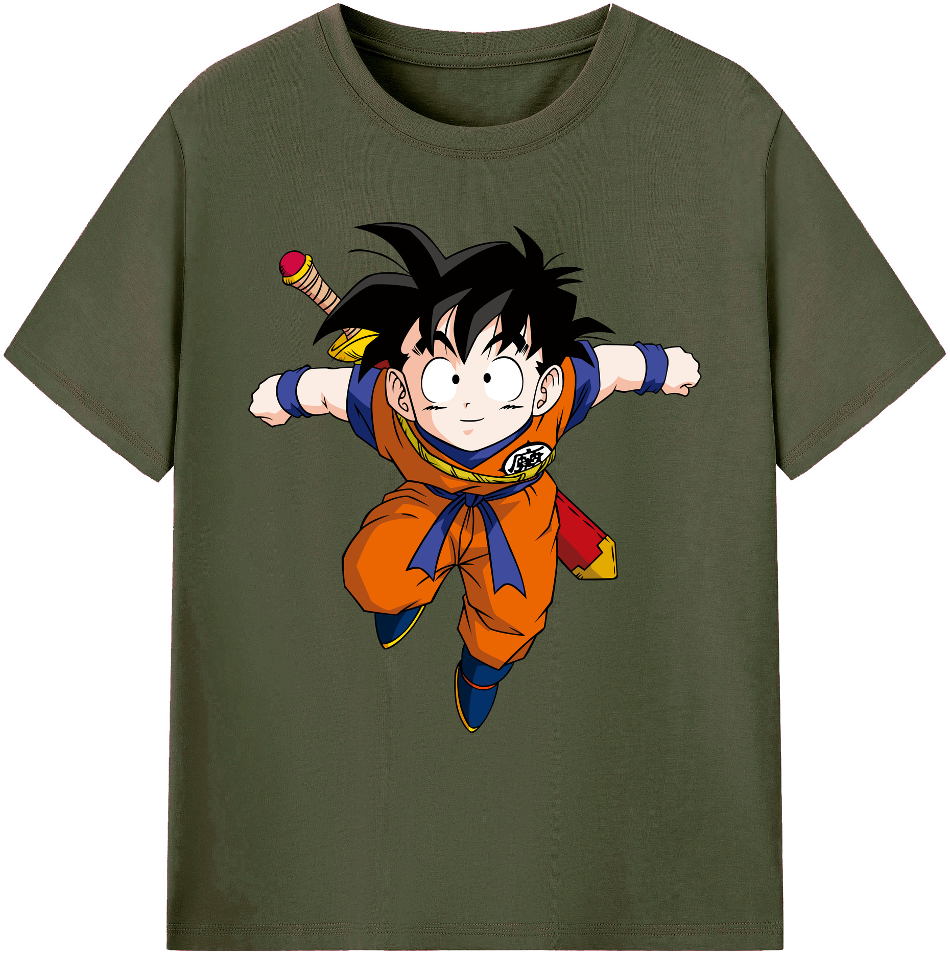 （画像用） ドラゴンボール 孫悟空（そん ごくう）Son Goku カカロット DRAGON BALL Kakarotto 綿100％ メンズ半袖Tシャツ｜肌触りやわらか＆通気性